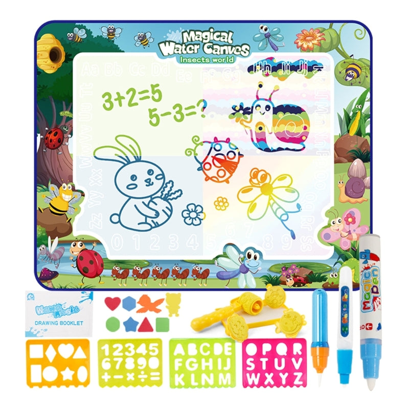 Mess Free Kids Coloring Mat - Full Set