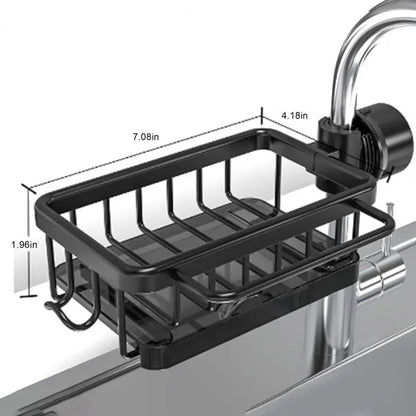 Stainless Steel Sink Drain Rack Storage with Drain Tray