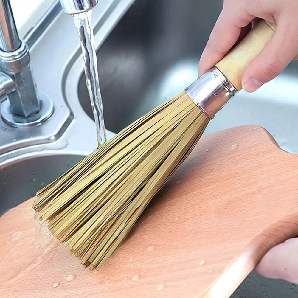 Long Handle Wooden Dish Cleaning Brush