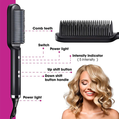 StylePro Hair Straightener & Styling Comb - For All Hair Types