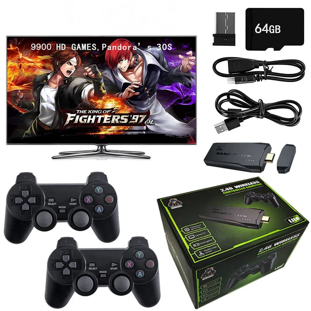 TV Game Stick with Wireless Console and +10000 Games