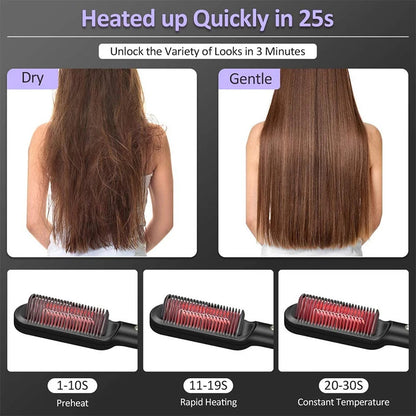 StylePro Hair Straightener & Styling Comb - For All Hair Types